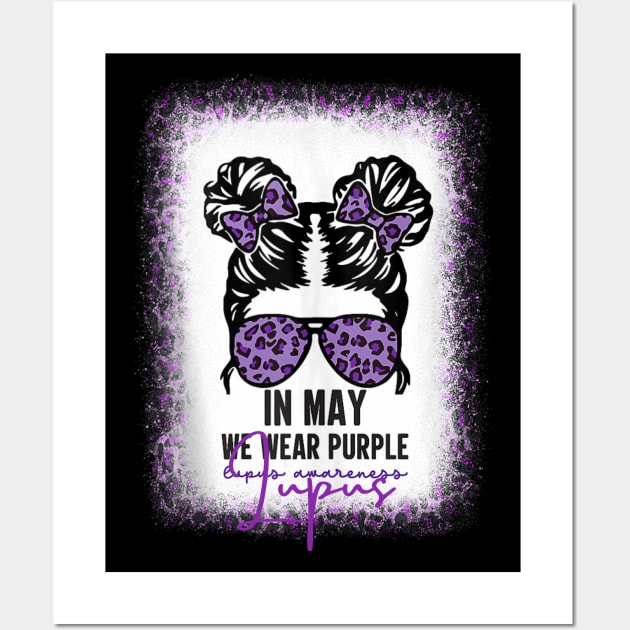 Lupus awareness messy bun Wall Art by Dreamsbabe